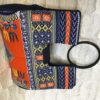 Orange Authentic Dashiki Hard Body Hand Bag