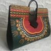 Large Green Authentic Dashiki Hard Body Hand Bag - Another Look