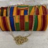 Gold kente cloth purse