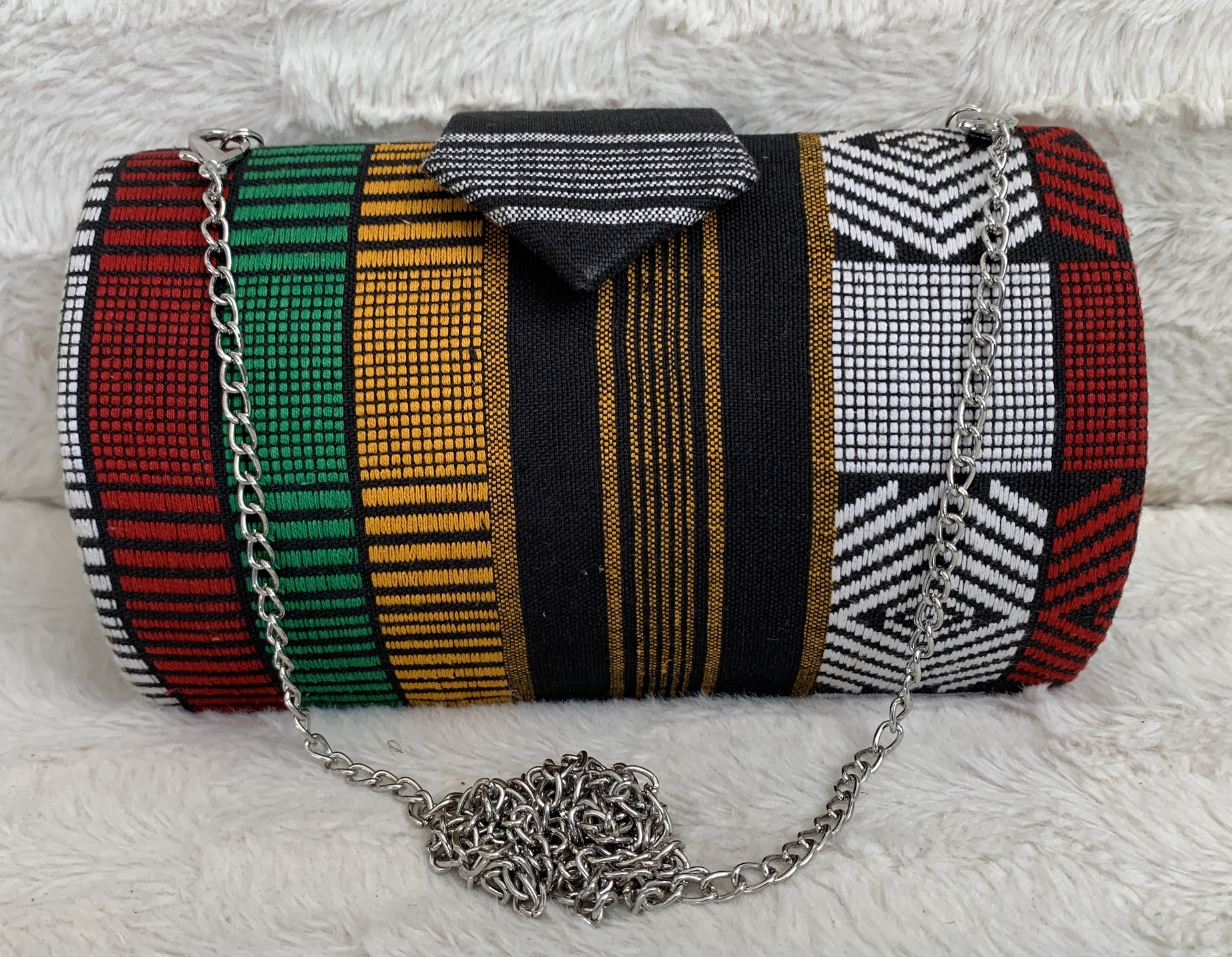 Ajrakh Print Cotton Pouches I Multicolored Pouches - Leather Bags - FOLKWAYS